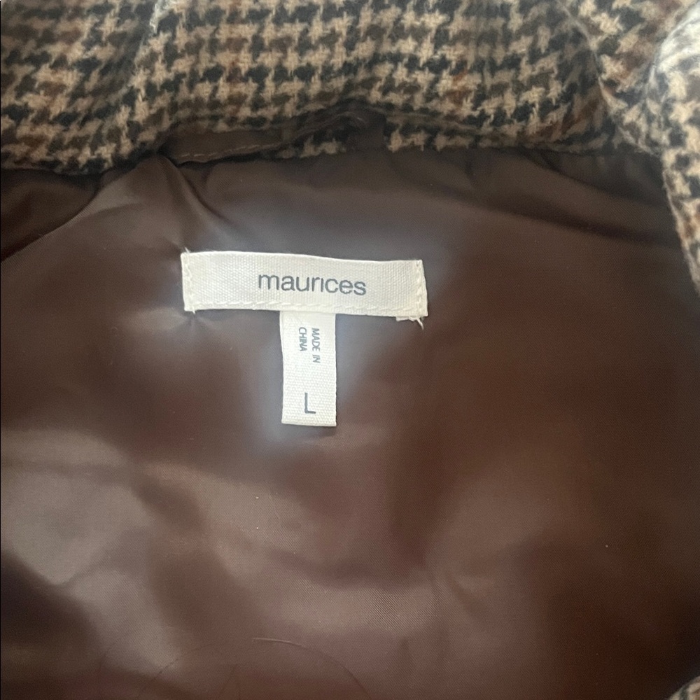 Maurices Houndstooth Patterned Vest - image 2